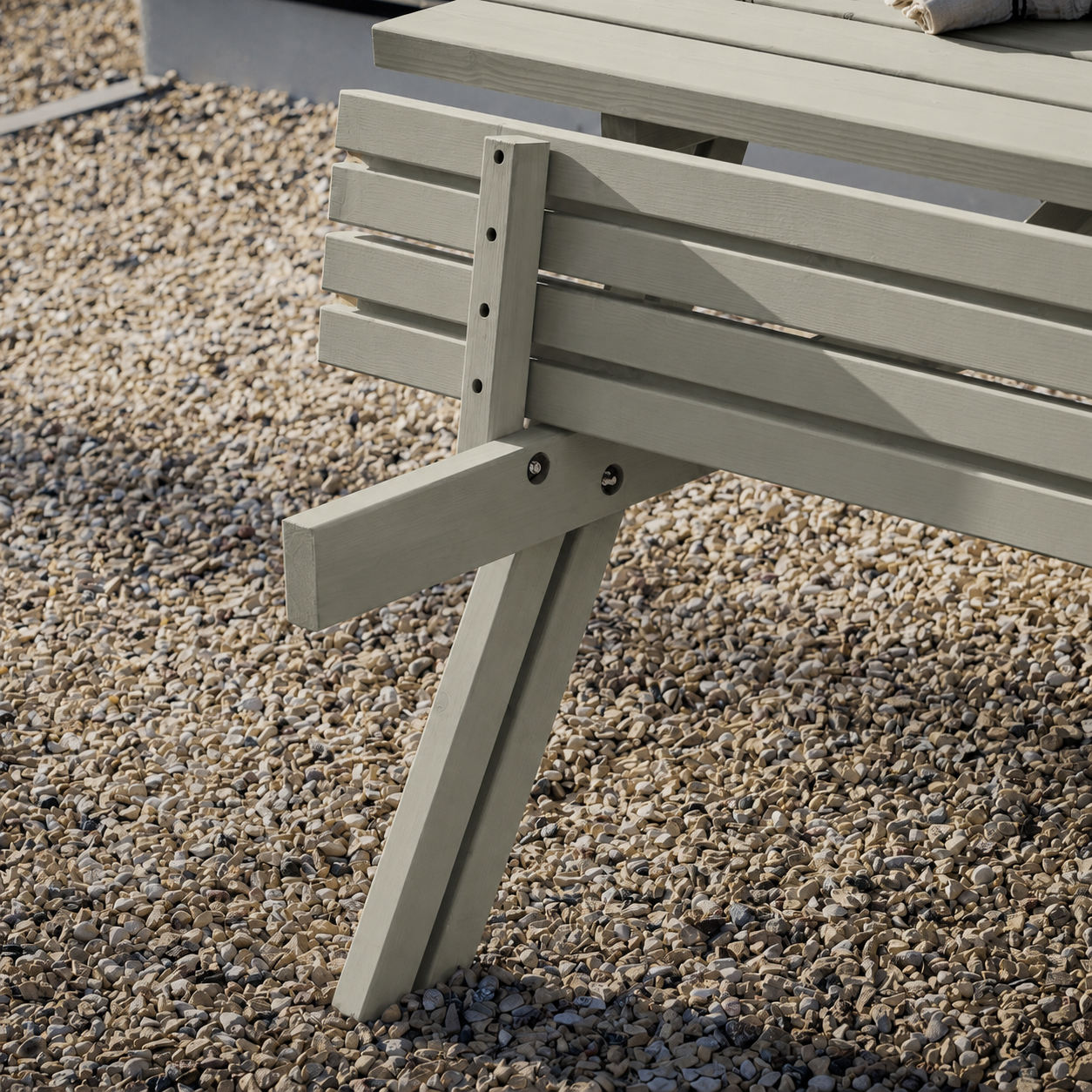 A-frame Wooden Picnic Table and Bench Set