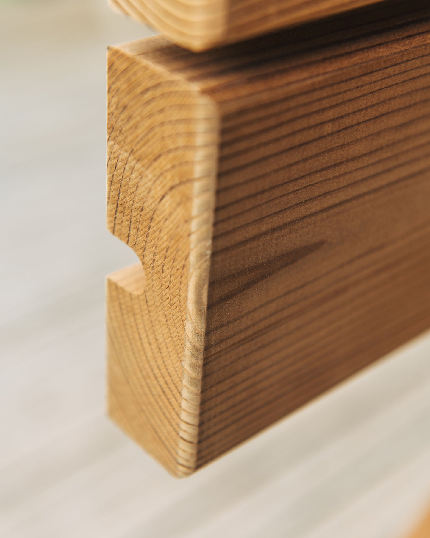 Thermally modified wood A-frame picnic table