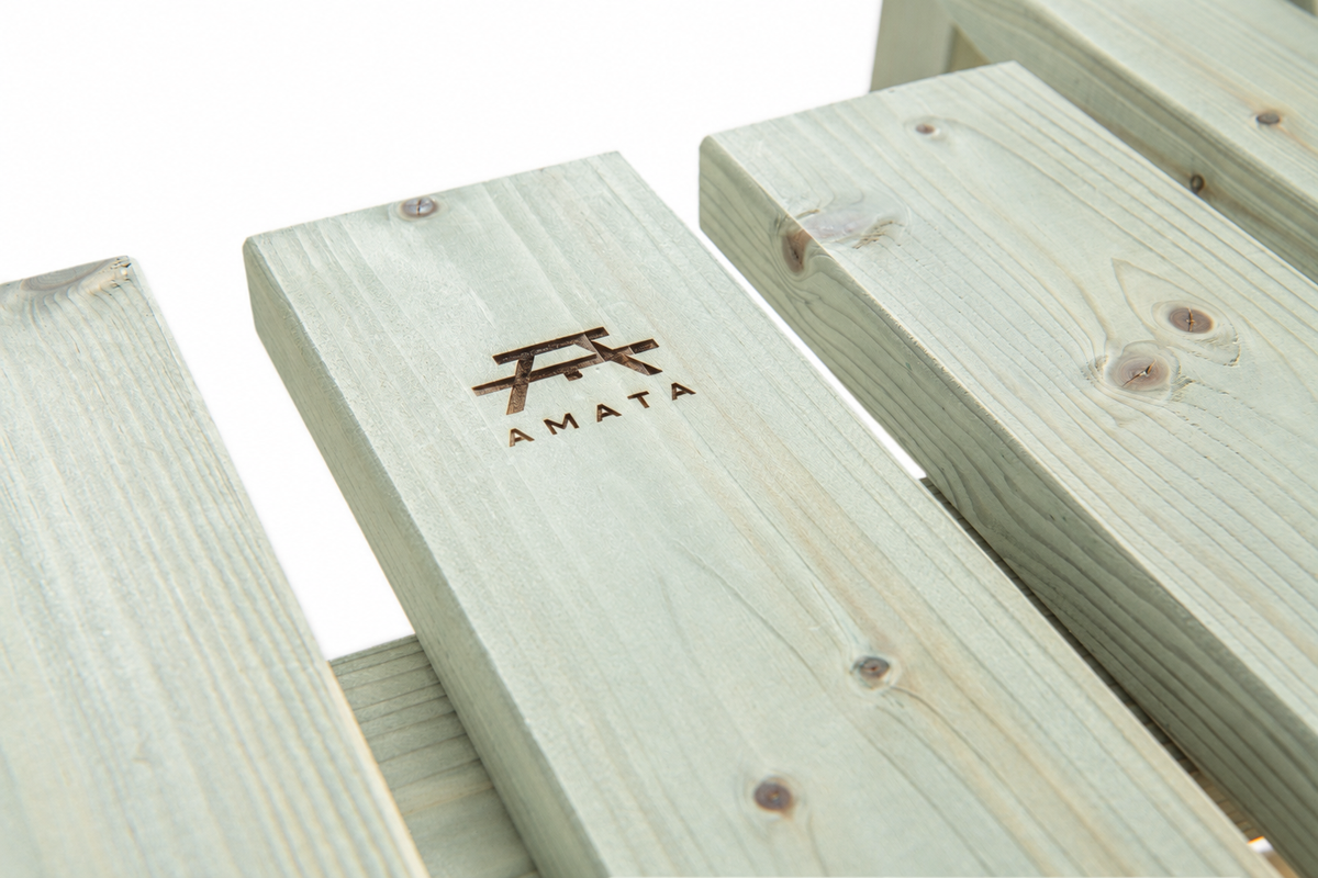 Double Adirondack chair technical detail