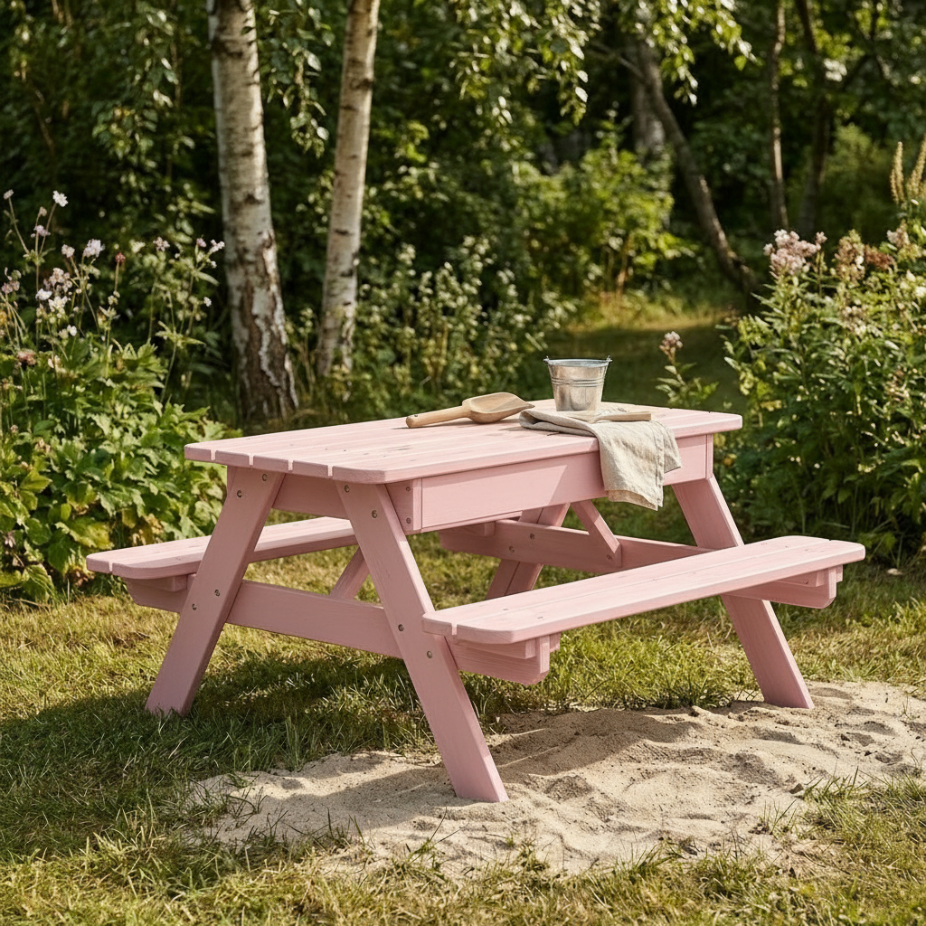 AMATA Kids Picnic Table Sandpit