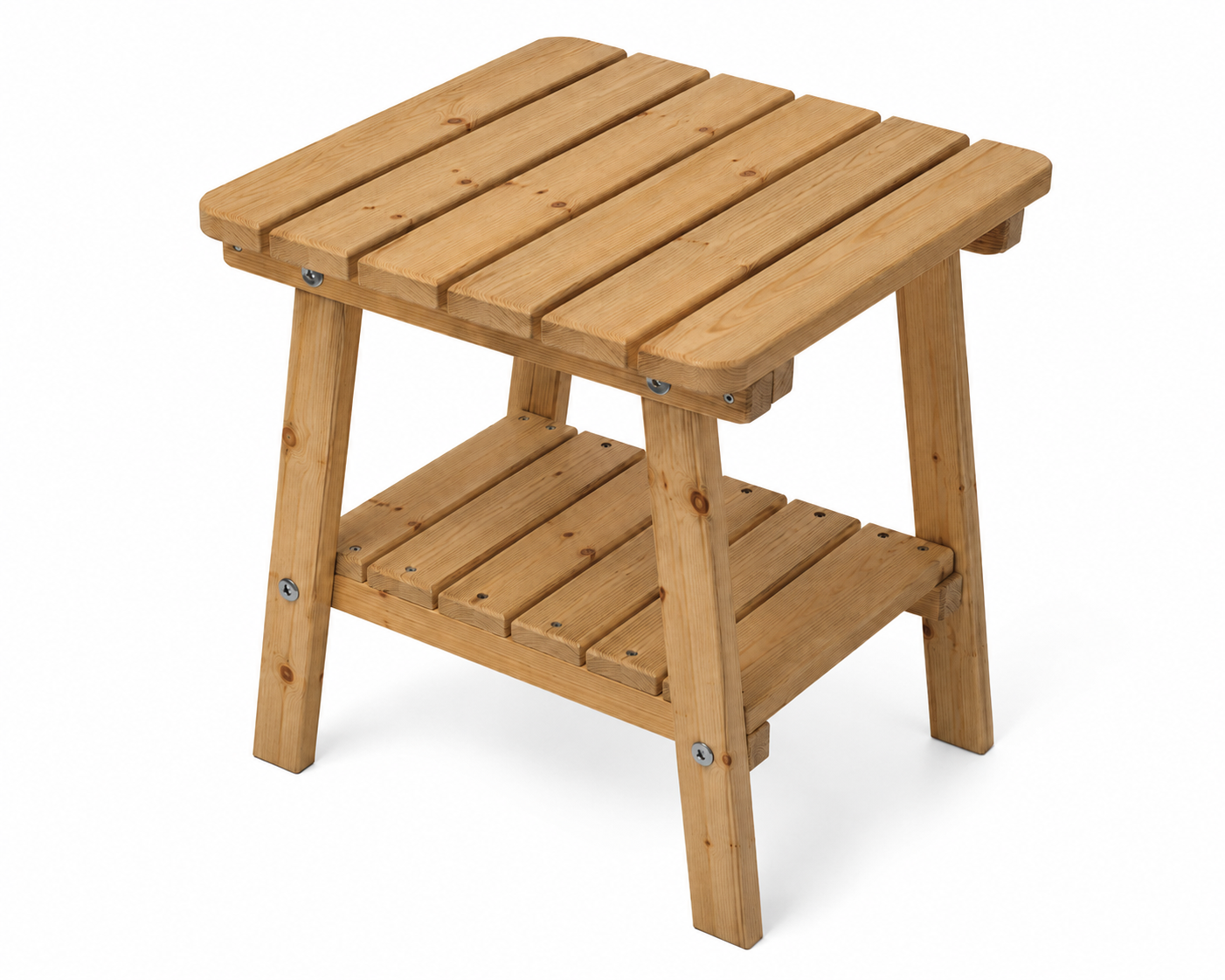 UNGURS Adirondack Side Table – Wooden Outdoor Garden Table