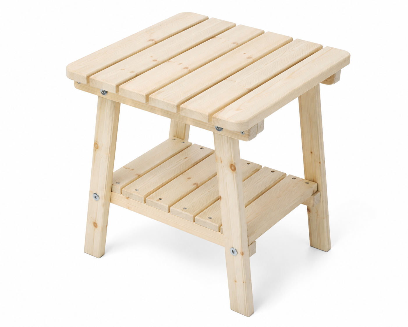 UNGURS Adirondack Side Table – Wooden Outdoor Garden Table