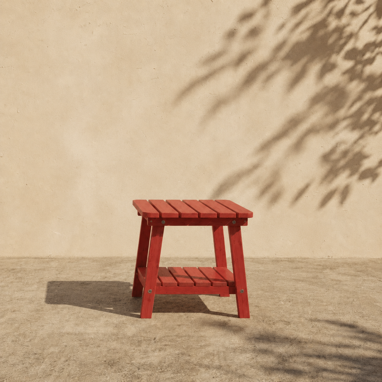 UNGURS Adirondack Side Table – Wooden Outdoor Garden Table