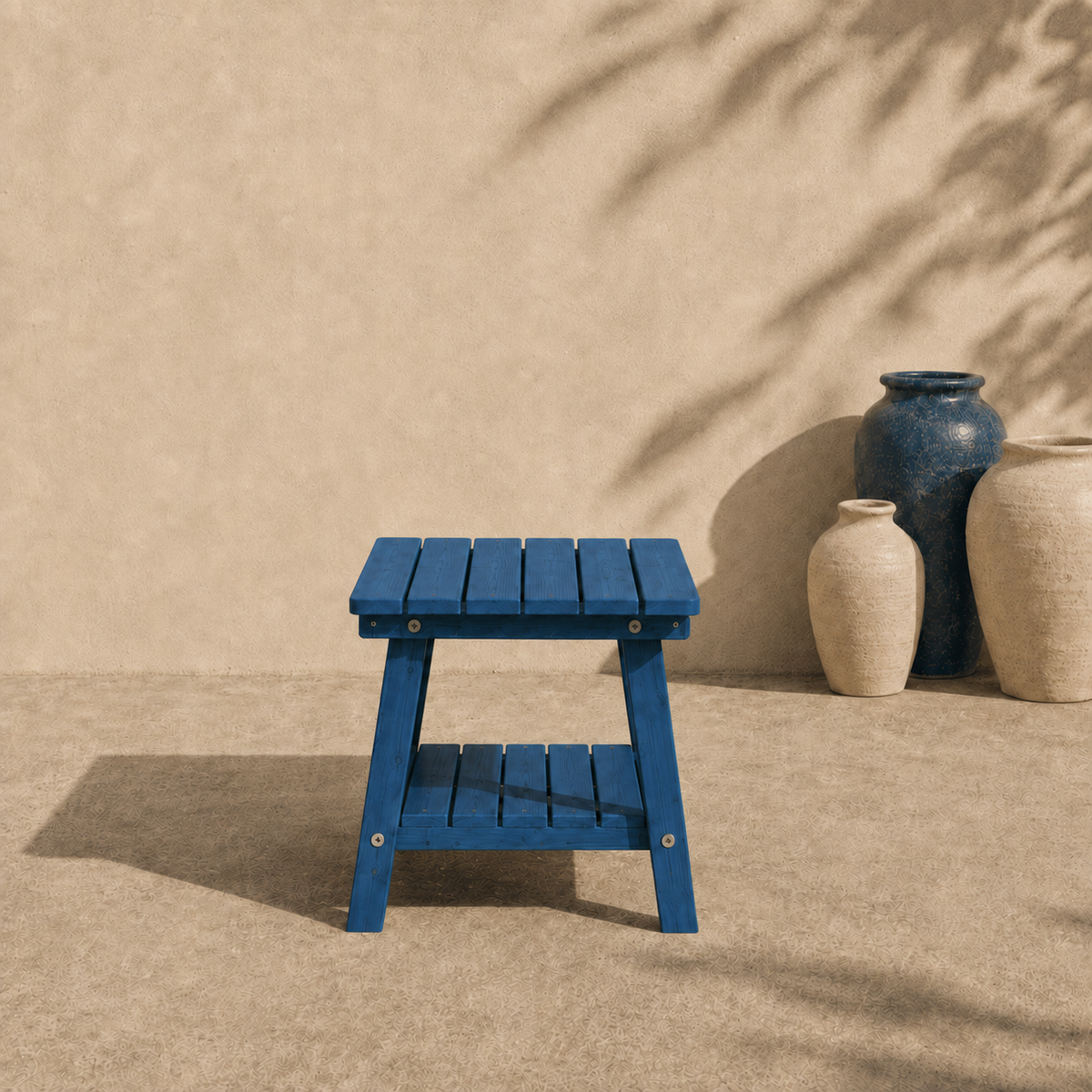 UNGURS Adirondack Side Table – Wooden Outdoor Garden Table