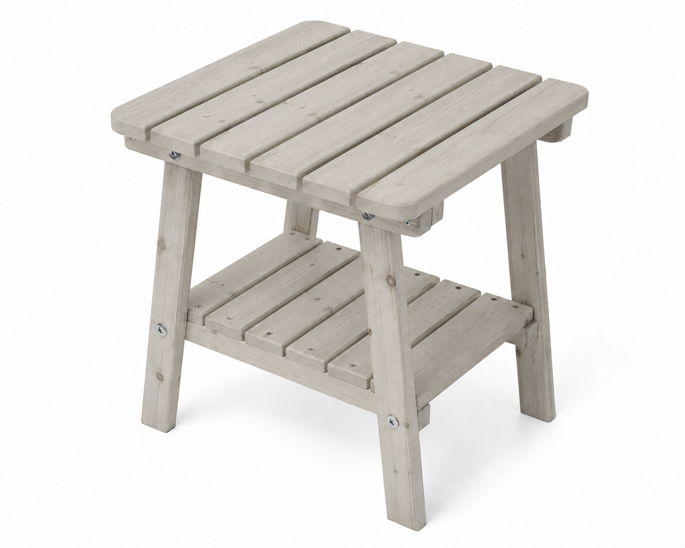 UNGURS Adirondack Side Table – Wooden Outdoor Garden Table