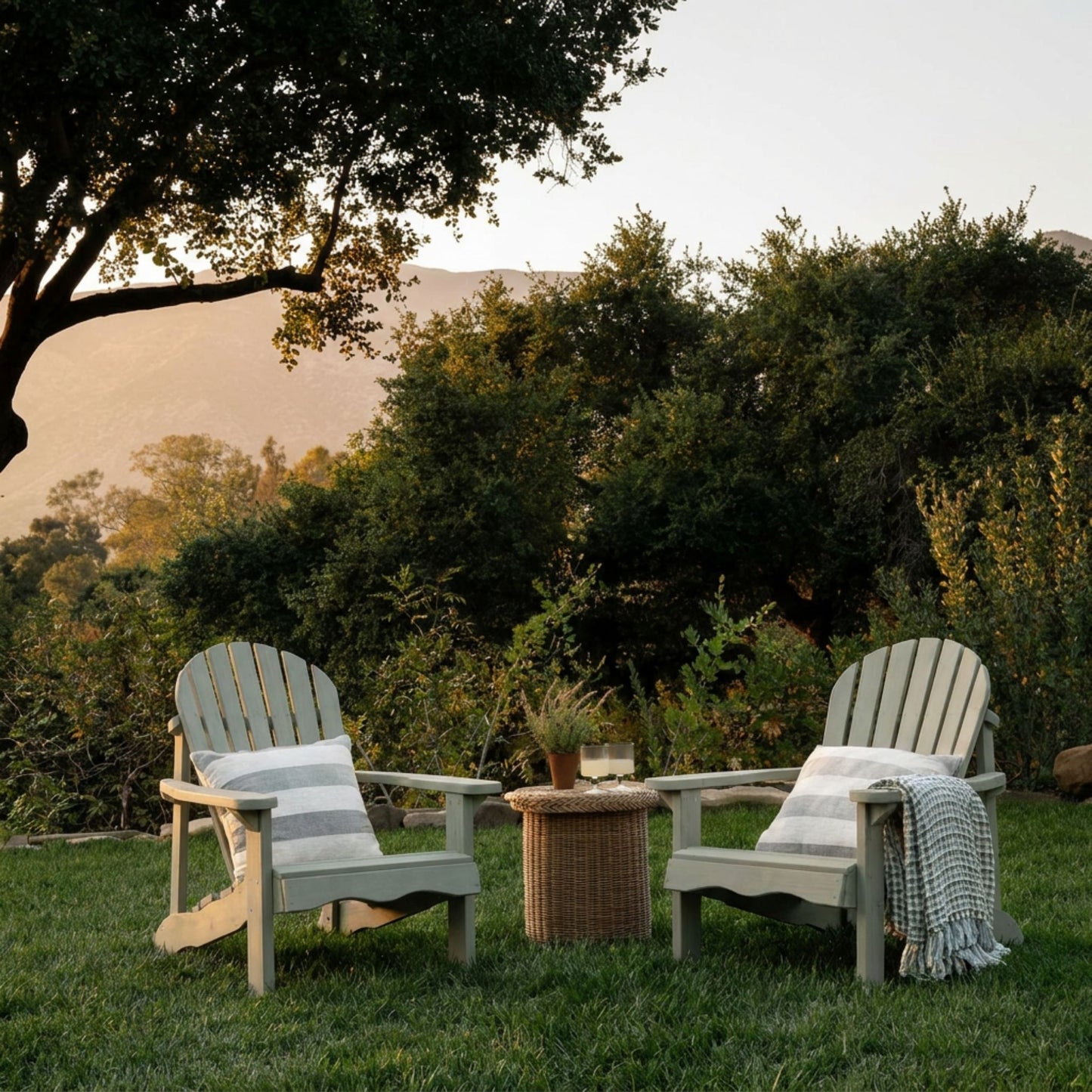 Wooden Adirondack Garden Chair