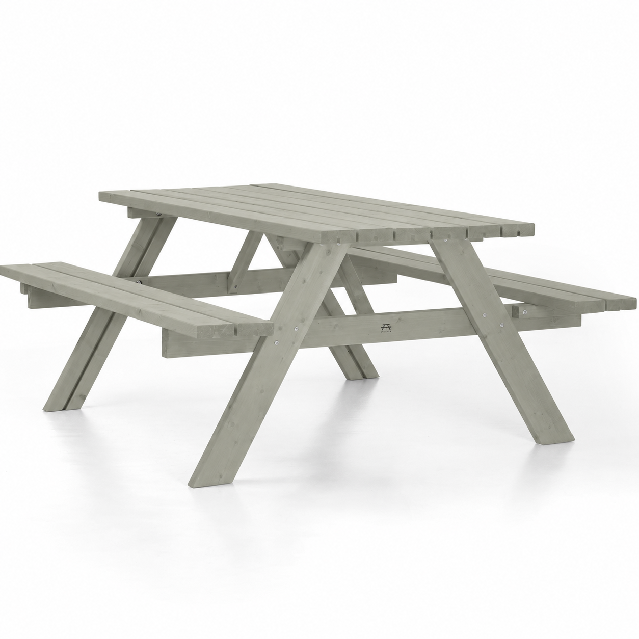A-frame Wooden Picnic Table and Bench Set