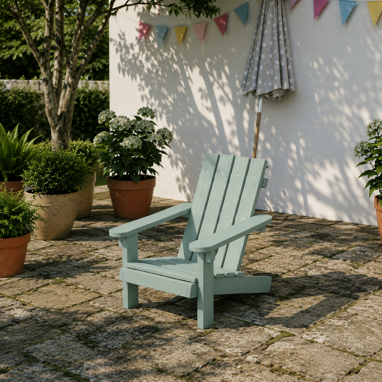 AMATA Kids Adirondack Chair Sage Blue