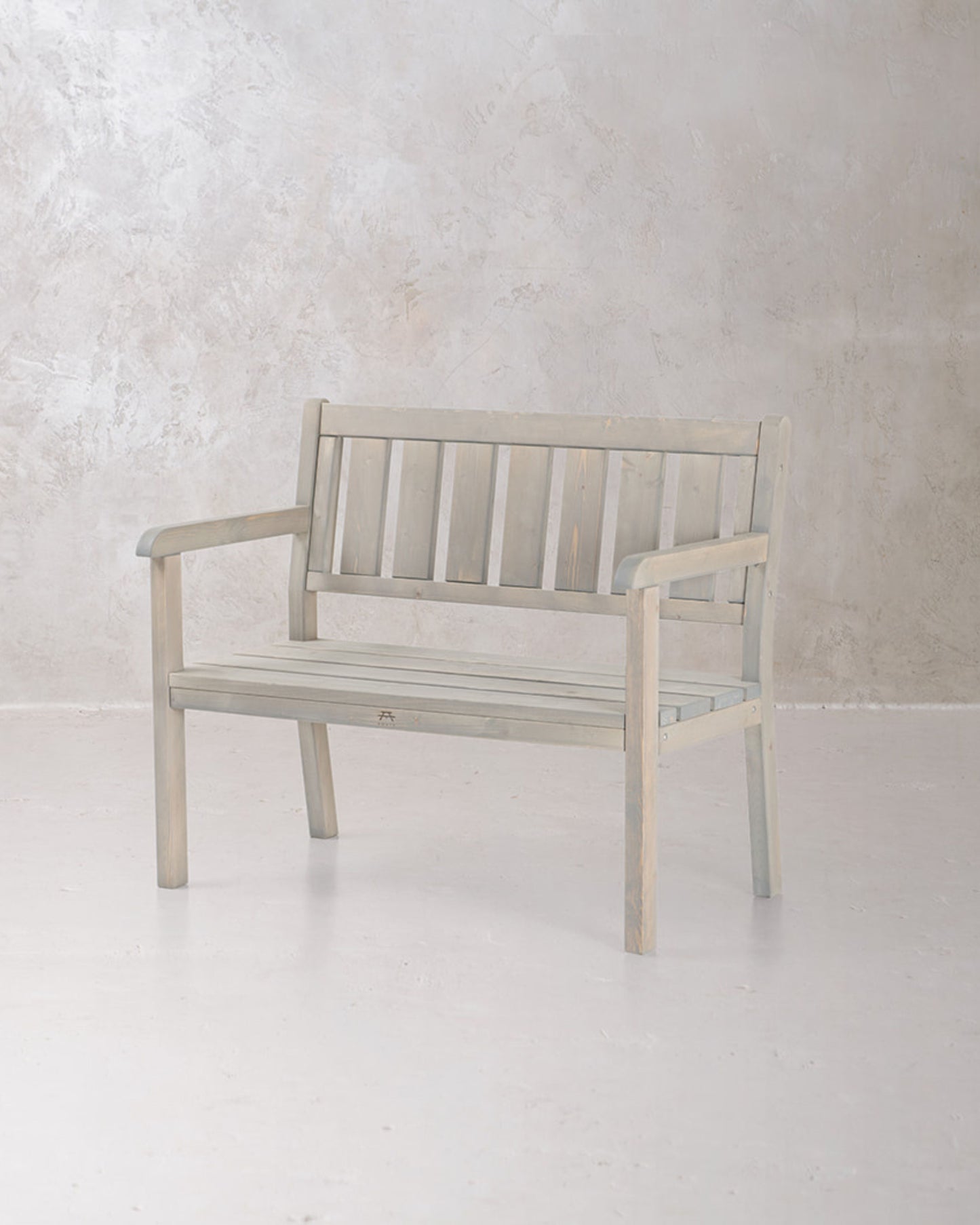Grey color two seat garden bench 