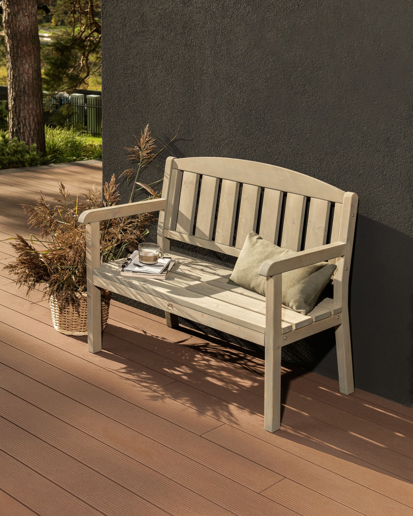 Classic Wooden Two Seater Garden Bench