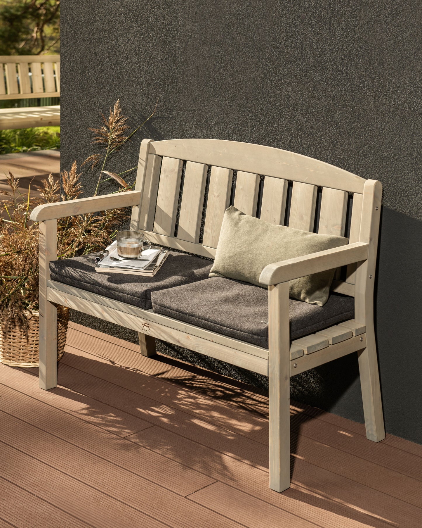 Classic Wooden Two Seater Garden Bench