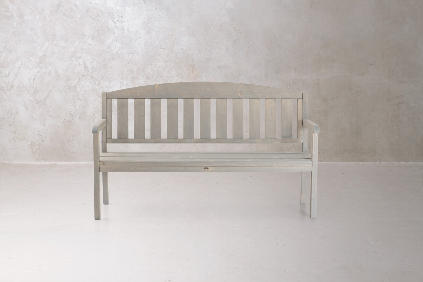 Wooden three seat Garden Bench with Arched Back