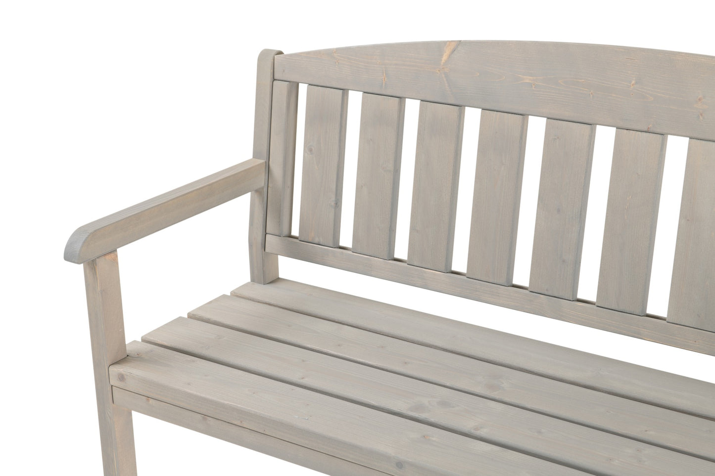 Wooden three seat Garden Bench with Arched Back
