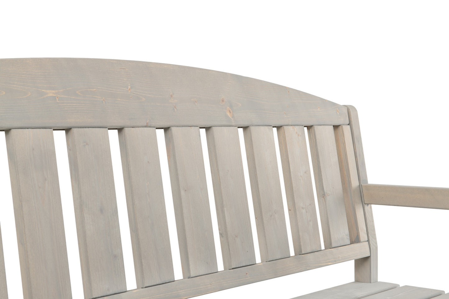 Wooden three seat Garden Bench with Arched Back