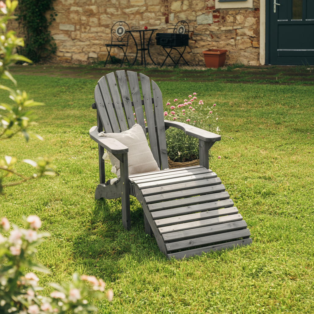 Wooden Ottoman for Adirondack Chair