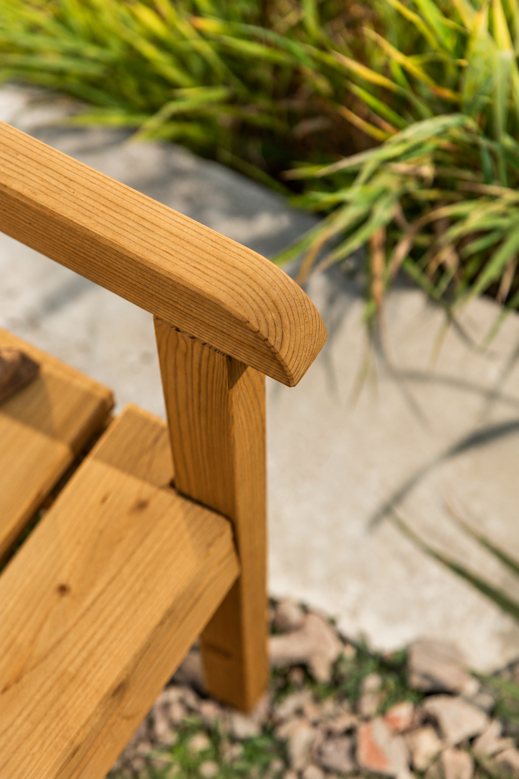 WENDEN 2-seater garden bench, brown