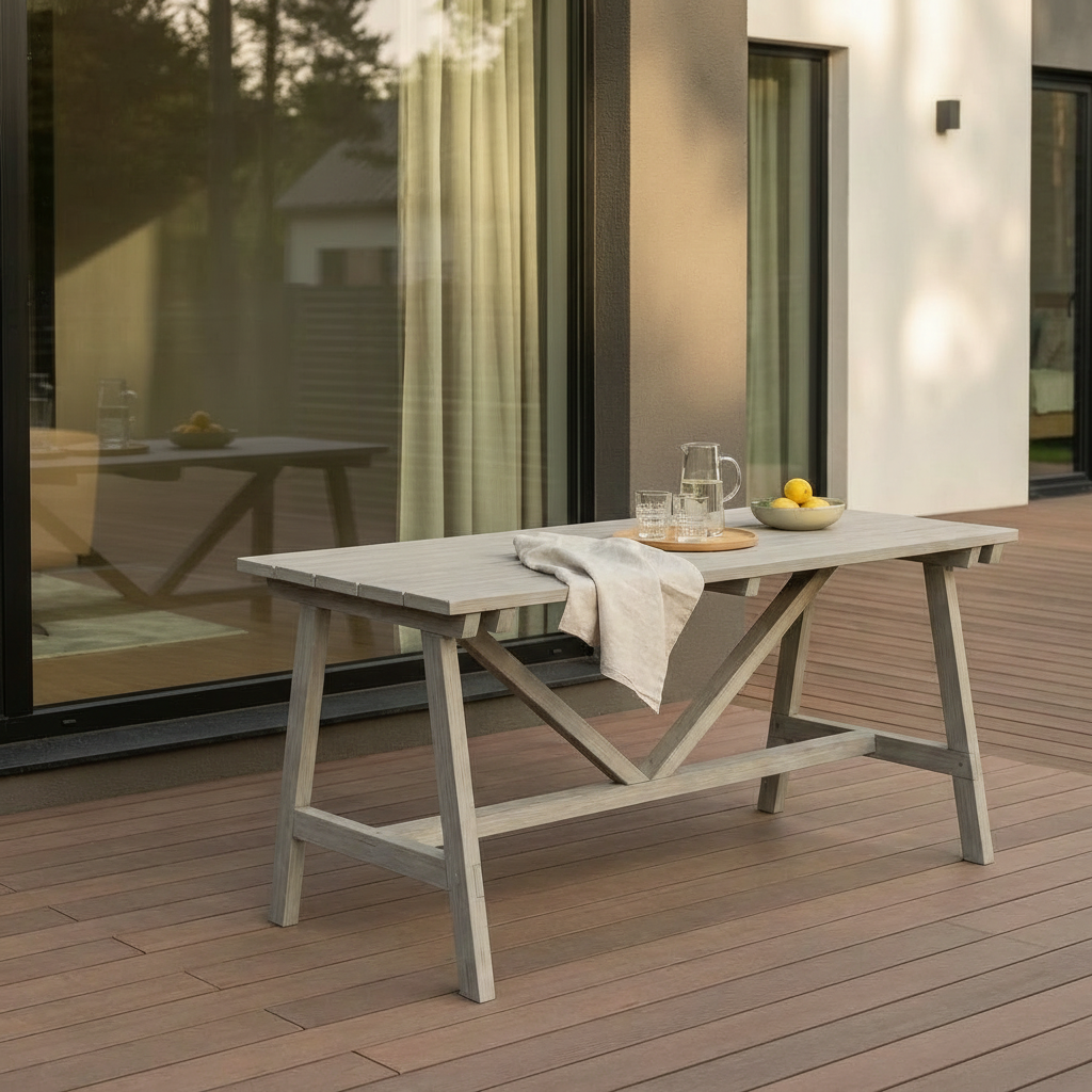 Wenden Outdoor Table – Nordic Wooden Garden Table